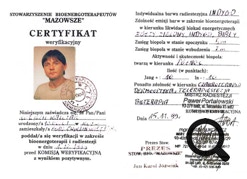 walczak certyfikat